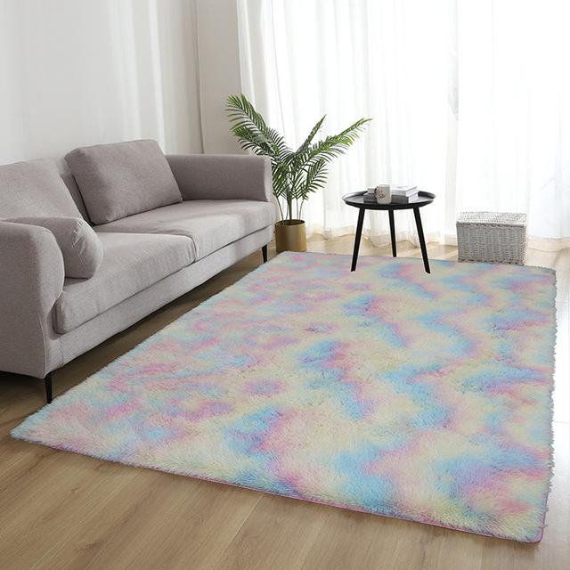 For Bedroom Living Room Home Carpet Nordic Fluffy Plush Children 'S Room Decor Non Slip Mats Lounge Porch Table Coffee Large Rugs