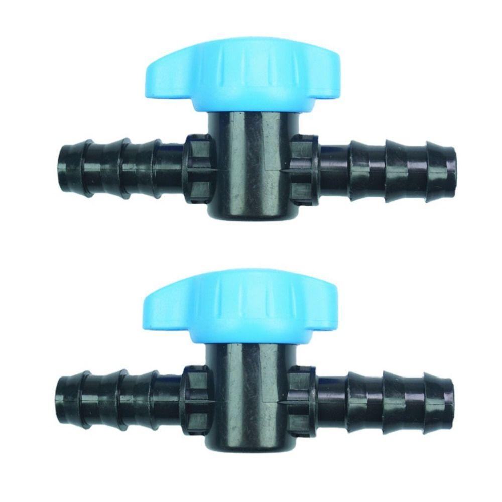 5pcs 16mm in-Line Ball Valve Black & Blue Water Valve Aquariums Hose Valve Water,Oil,Gas