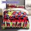Viktoria Plzen Football Club Pattern Bedding Home Decoration Birthday & Festival Gift (1 * duvet cover + 2 * pillowcase, without core)
