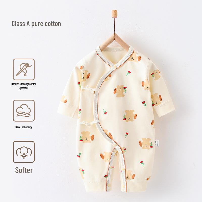 Детский боди из чистого хлопка - Монашеский комбинезон для новорожденных на все сезоны (0-3 месяца)