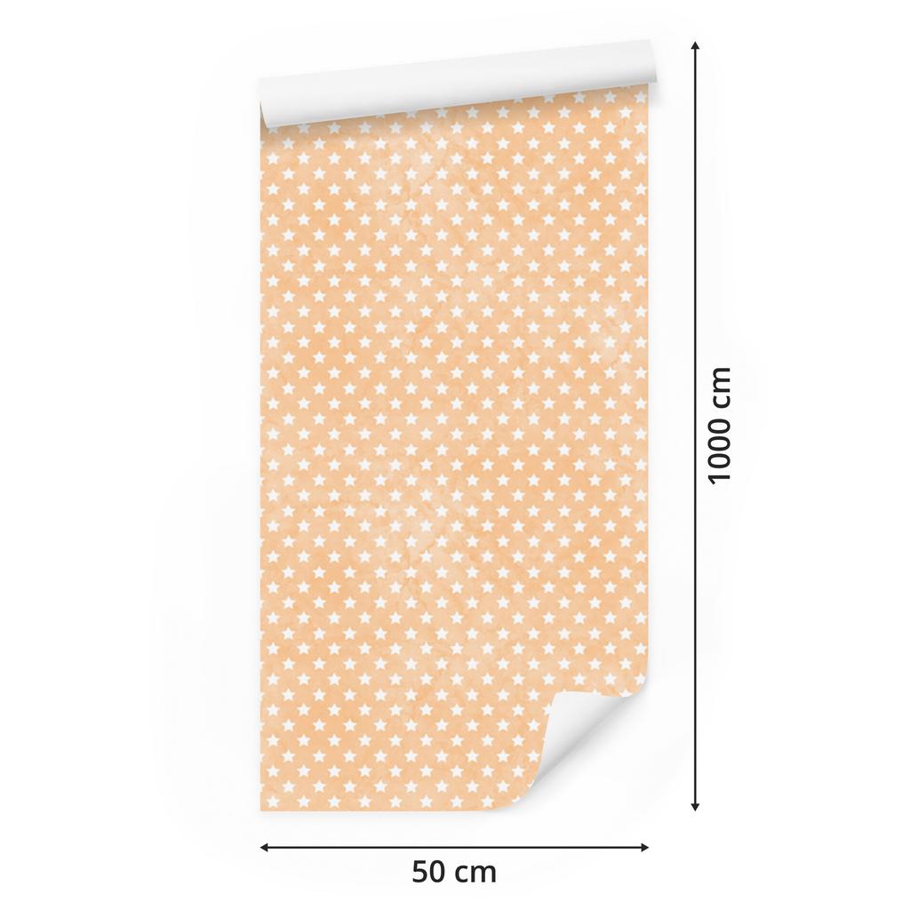 Cream Stars Wallpaper, Cream Medium for Living Room and Bedroom 50x1000