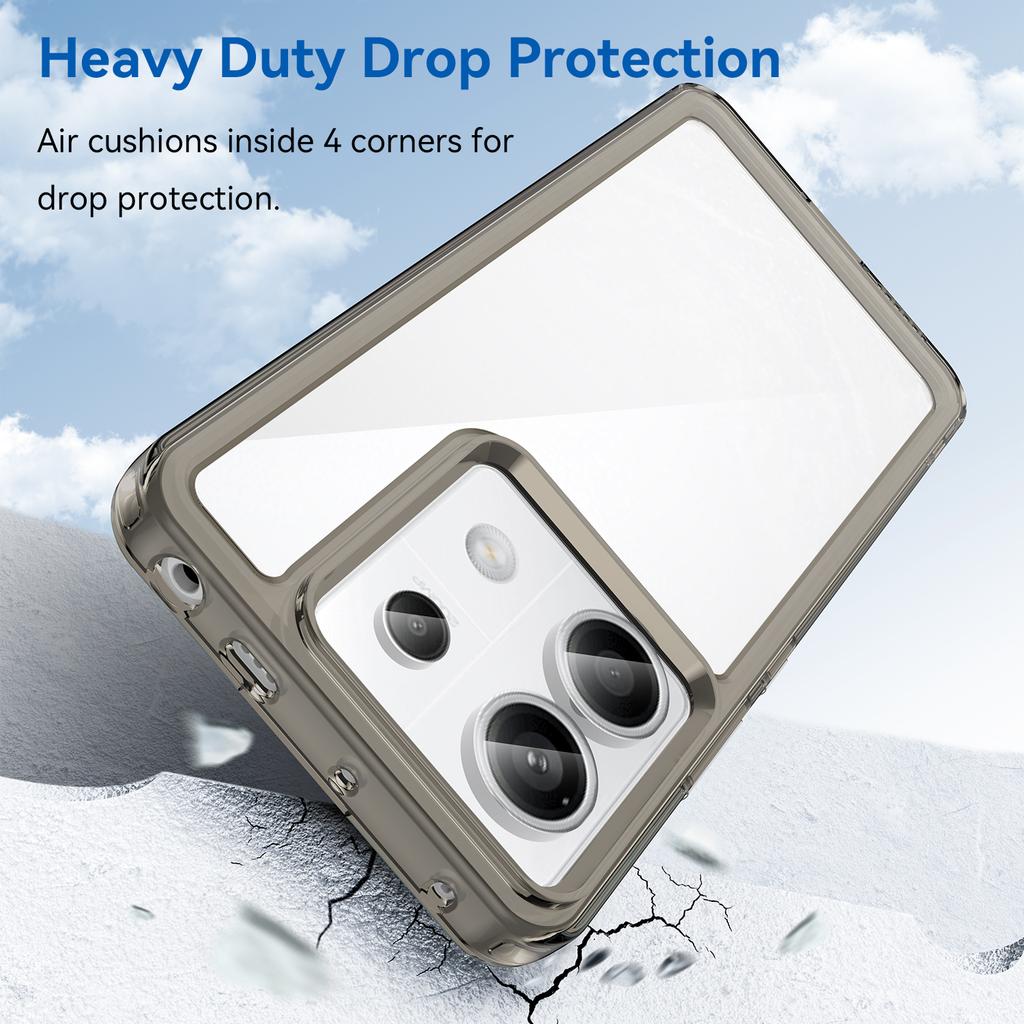 Для Xiaomi Redmi Note 13 Pro 5G/Poco X6 5G Чехол для телефона ТПУ+Акриловая защитная крышка