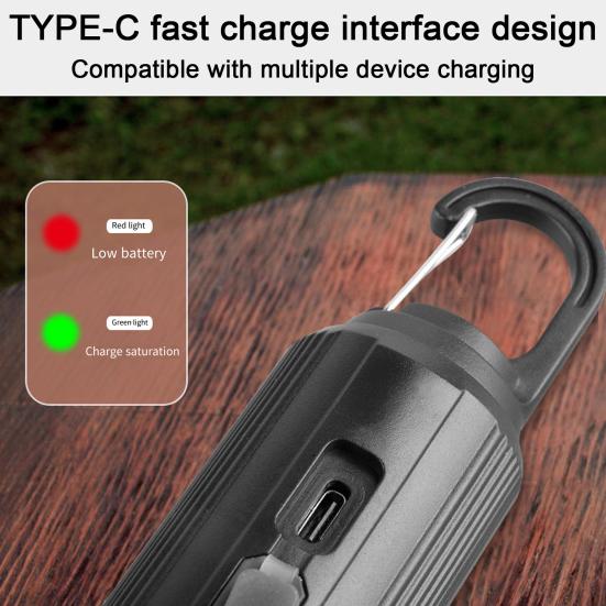 Палаточная лампа Портативный светодиодный фонарь для кемпинга Супер яркий без мерцания Водонепроницаемый Перезаряжаемый Аварийная лампочка Солнечный фонарь