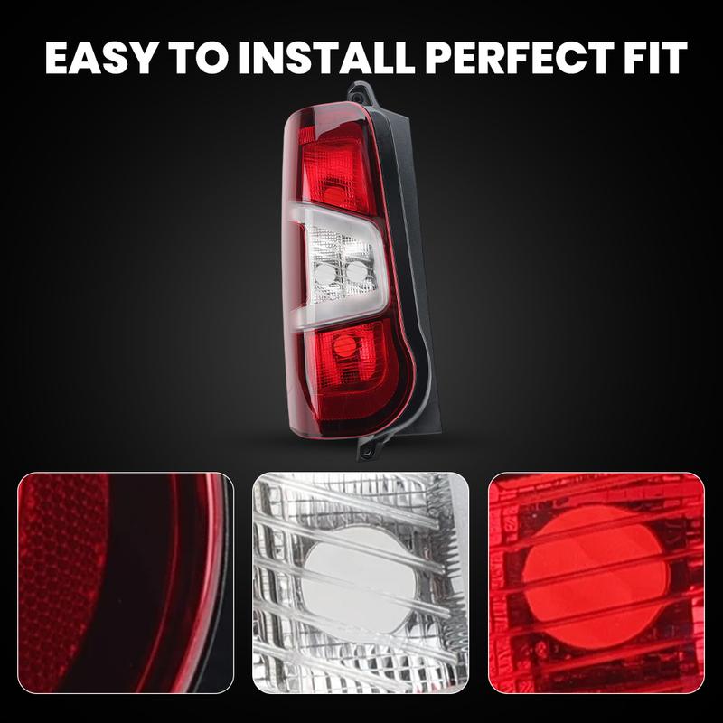 Left/Right Tail Light without Bulb for Peugeot Partner for Citroen Berlingo for Vauxhall Combo for Toyota Proace City 2019-2023