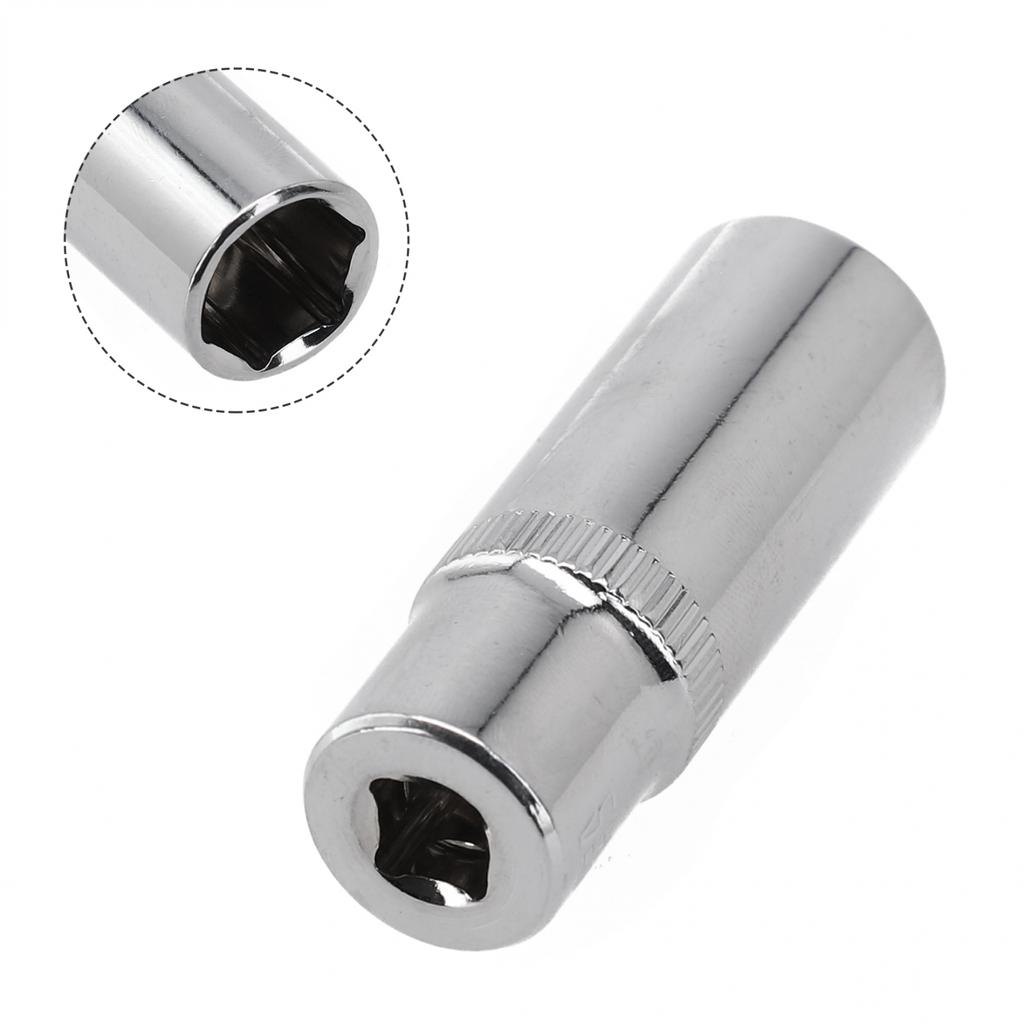 Longer Lifetime Socket Wrench Silver 1pc 4-14mm Brand New