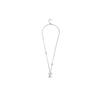Louis Vuitton Monogram Carved Letter Logo Decoration 925 Silver Necklace Men necklace M00331