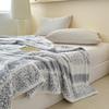 OEING Jacquard Velvet Snowflake Throw Blanket