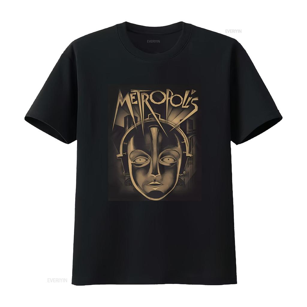 Plan 9 Metropolis Face T Shirt Retro Futuristic Design High Quality Print Perfect for Sci Fi Fans vintage Washed Slightly