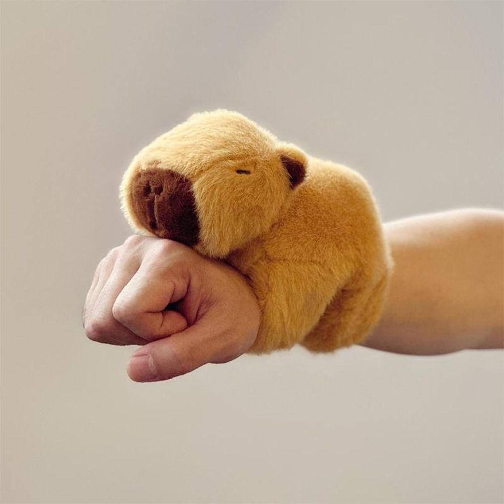 Cartoon Capybara Plush Toy Animal Wristband Stuffed Animals Toy Creative Interactive Toy