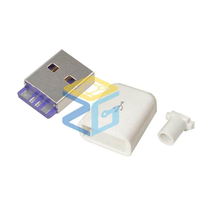 Высокоточный USB Type-C Male Коннектор 5A, Кабель данных 24P, Штекер для быстрой зарядки DIY, Припой