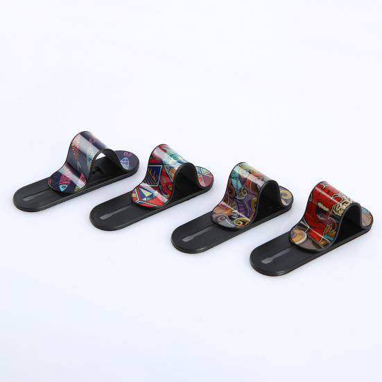 Portable Multi Band Finger Ring Holder U Shaped Grip Stand Mount with Back