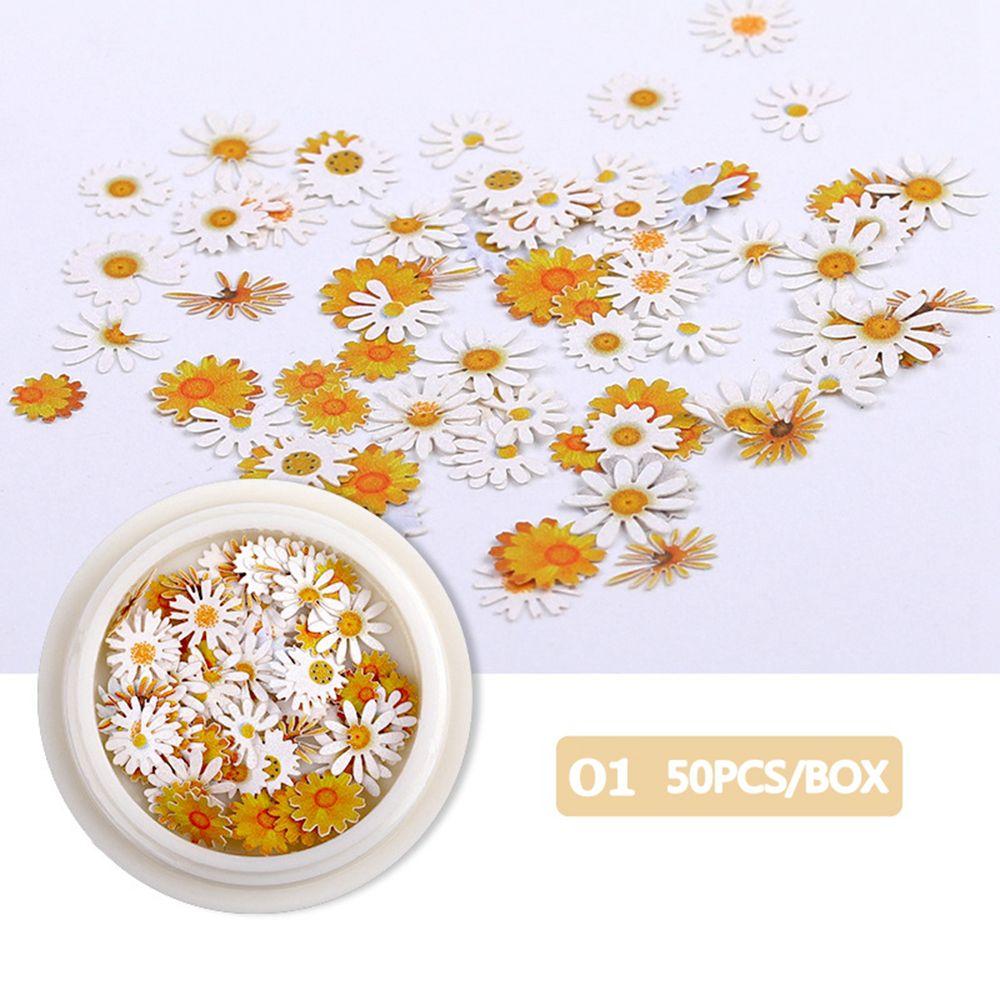 Роза Смешанные Слайсы Цветы Маргаритки Голографические Блестки для Нейл-Арта Пайетки для Ногтей Блестящие Хлопья