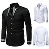 Men's Embriodery Long Sleeve Shirts Casual Dailywear Streetwear Single Breasted Trendy Business Slim Fit Shirts Chic Shirt