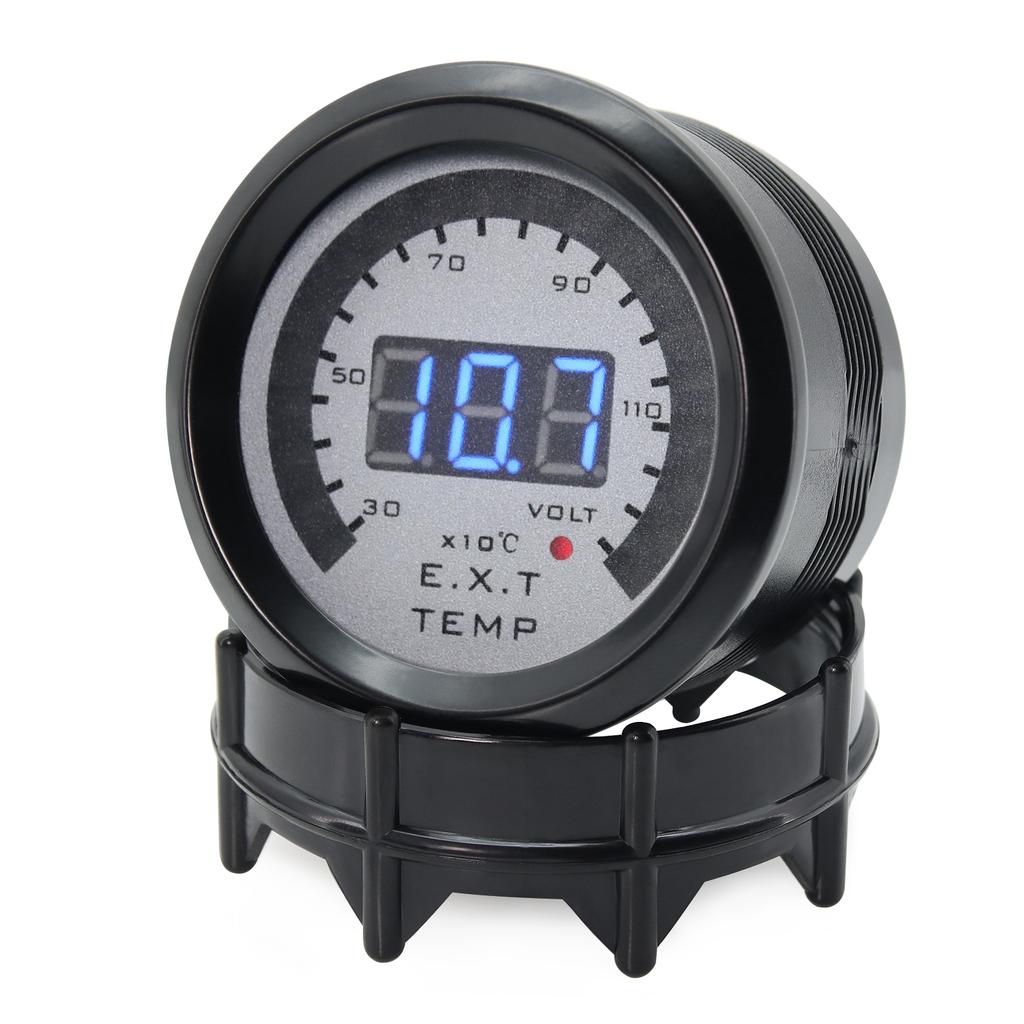 AD 52MM Exhaust Gas Temp Gauge Digital LED EXT + Voltmeter Voltage air fuel Auto Car Styling EGT Temperature Gauge Car Meter