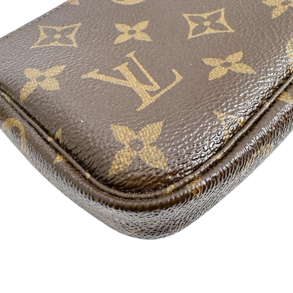 Louis Vuitton Монограмма Мини Сумка-кошелек Pochette Accessoires Коричневый Женский M58009 Б/у