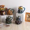 1 шт. Кружка для кофе в океаническом стиле с осьминогом, изделие из смолы, домашняя, для спальни, настольная декоративная фигурка, креативная кружка в форме осьминога