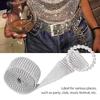 1pcs Adjustable Rhinestone Belt Silver Crystal Belt Fashion Shiny Waistband  For Women