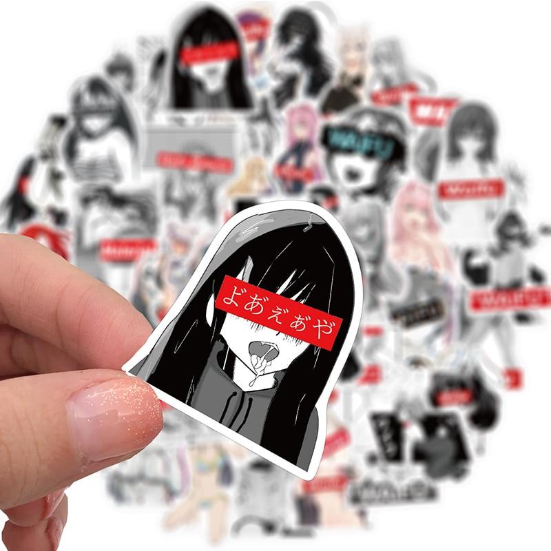 Waifu Hentai Sexy Pinup Stickers Anime Girl Waterproof Guitar Luggage Skateboard Laptop Bicycle Graffiti Sticker Toy 10/30/50Pcs