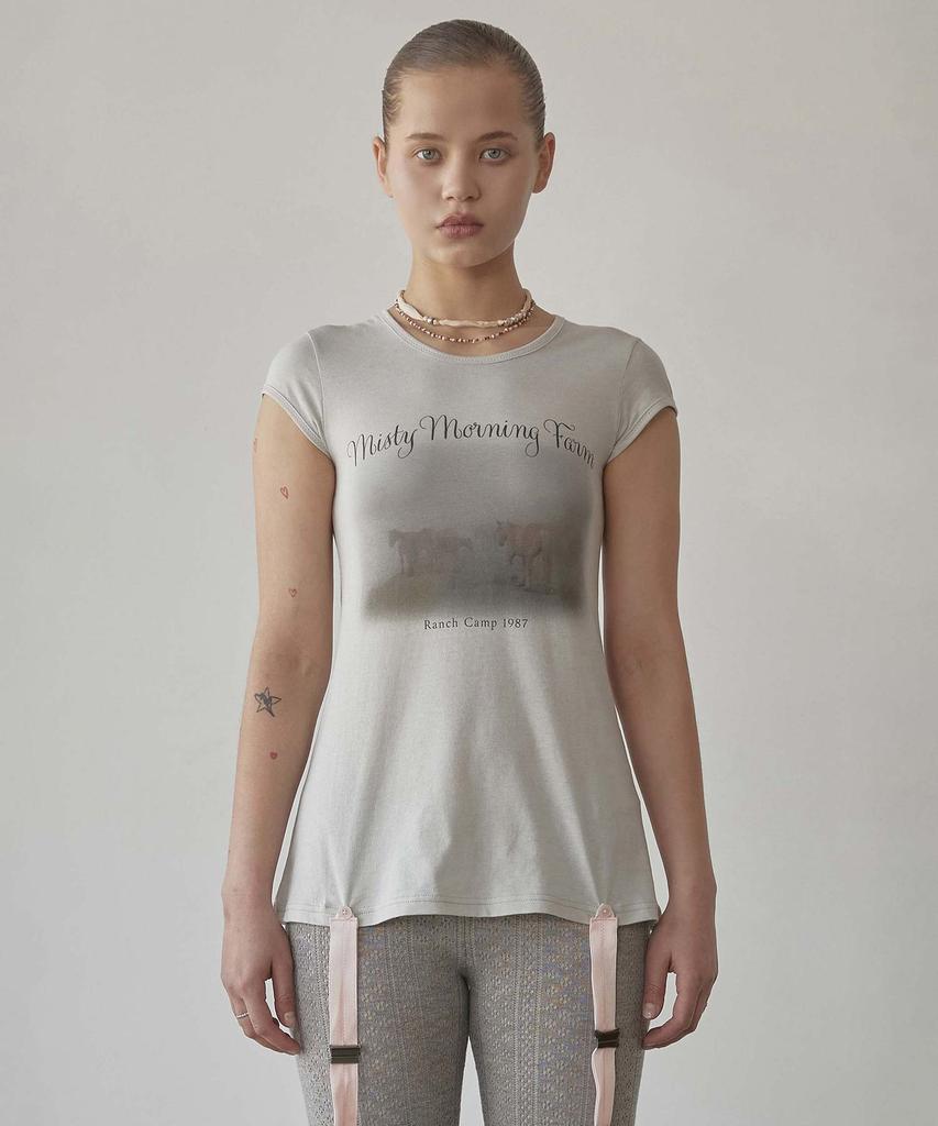 SCULPTOR Ranch Lingerie Tee Туманно-голубой