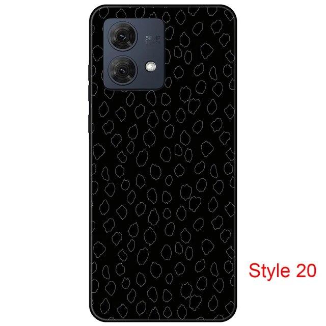 Чехол для Motorola Moto G84 MotoG84, черная задняя крышка, чехол 6,5 дюйма, противоударный мягкий бампер, противоскользящий прочный ТПУ, полная защита