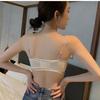 Черные кружевные бюстгальтеры для женщин Push Up Bras беспроводное нижнее белье Женская мода сексуальные бюстгальтеры с открытой спиной