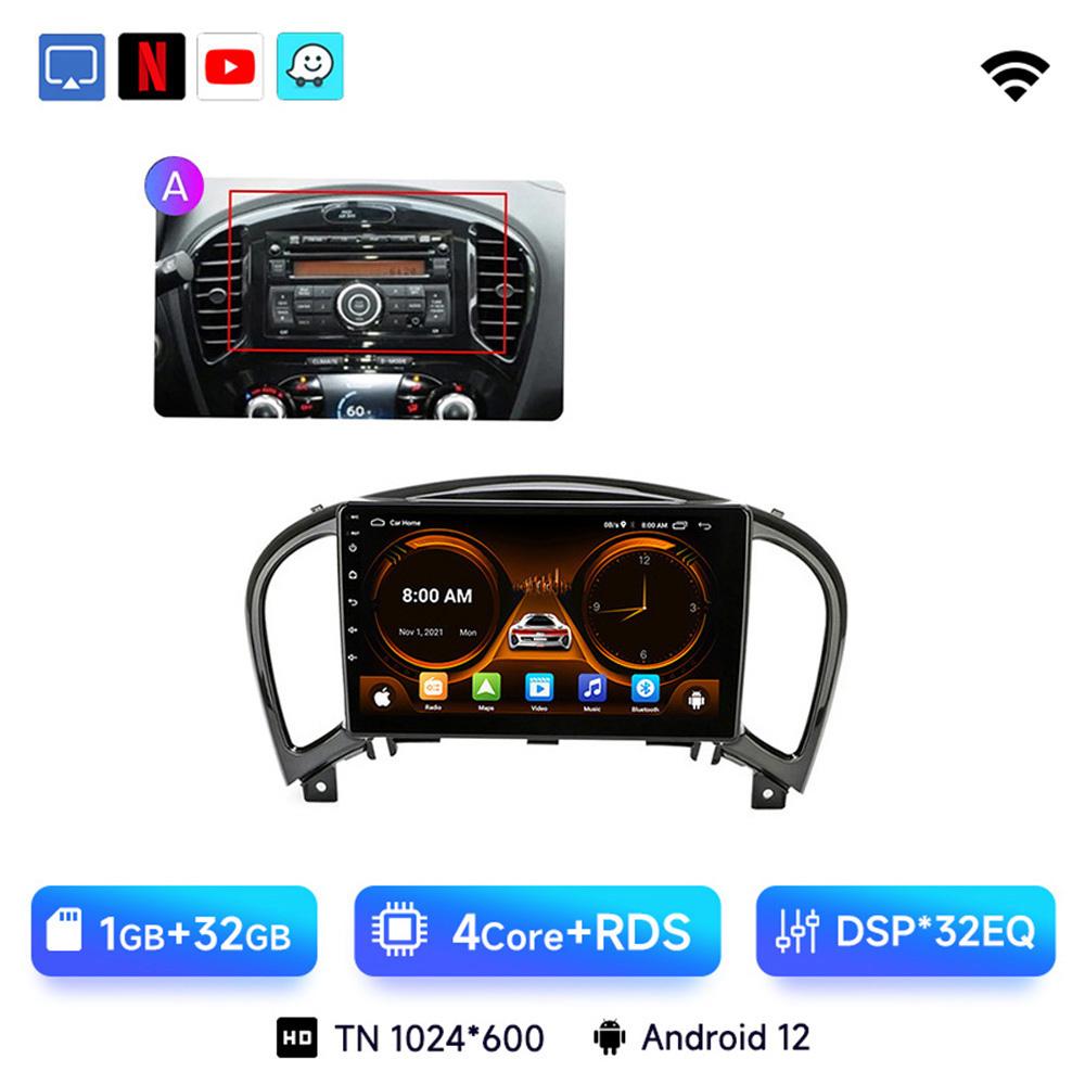 JIUYIN Android 13 Беспроводной CarPlay Android Auto Радио для Nissan Juke YF15 2010 2011 2012-2014 4G Автомобильная Мультимедиа GPS 2din