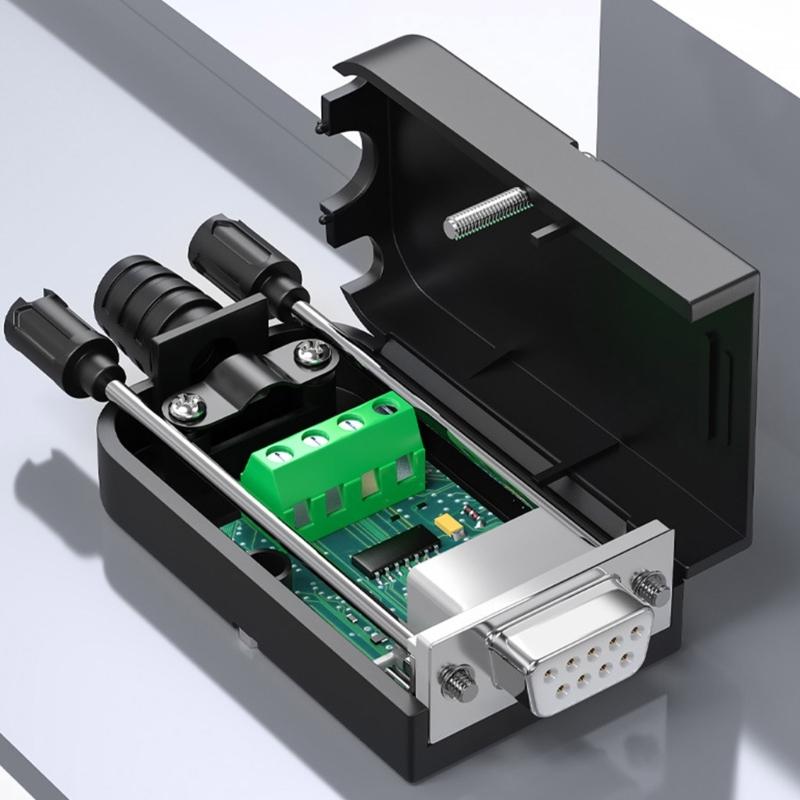 Преобразователь RS232 в RS485 Адаптер Подключай и работай Поддержка связи 1200 м Защита от перенапряжения для промышленного оборудования