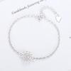 S925 Sterling Silver Bracelet Simple Sunflower Small Daisies Chrysanthemum Sunflower Bracelet Jewelry Gift For Women
