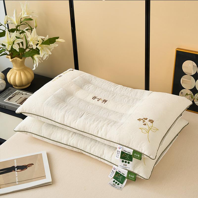 Yongyou Vanke School Area Valley Buckwheat Neck Protection Medium Low Buckwheat Pillow Herbal Sleep Aid for Students Adult Skin friendly Soft Pillow