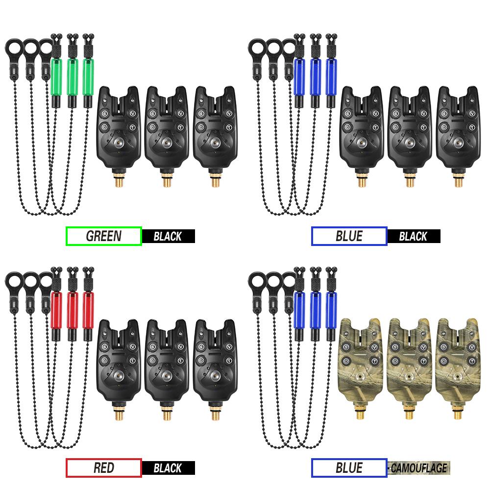 Сигнализаторы поклевки, цепочка оповещений, свингерный комплект, комплект цифровых сигнализаций для рыбалки, светодиодный индикатор сигнализации, оповещение