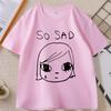 Yoshitomo Nara Sad Vintage Tshirt Vintage Japan Party Cotton Short Sleeve Tshirt Unisex Women Casual Round Neck Printed Tees