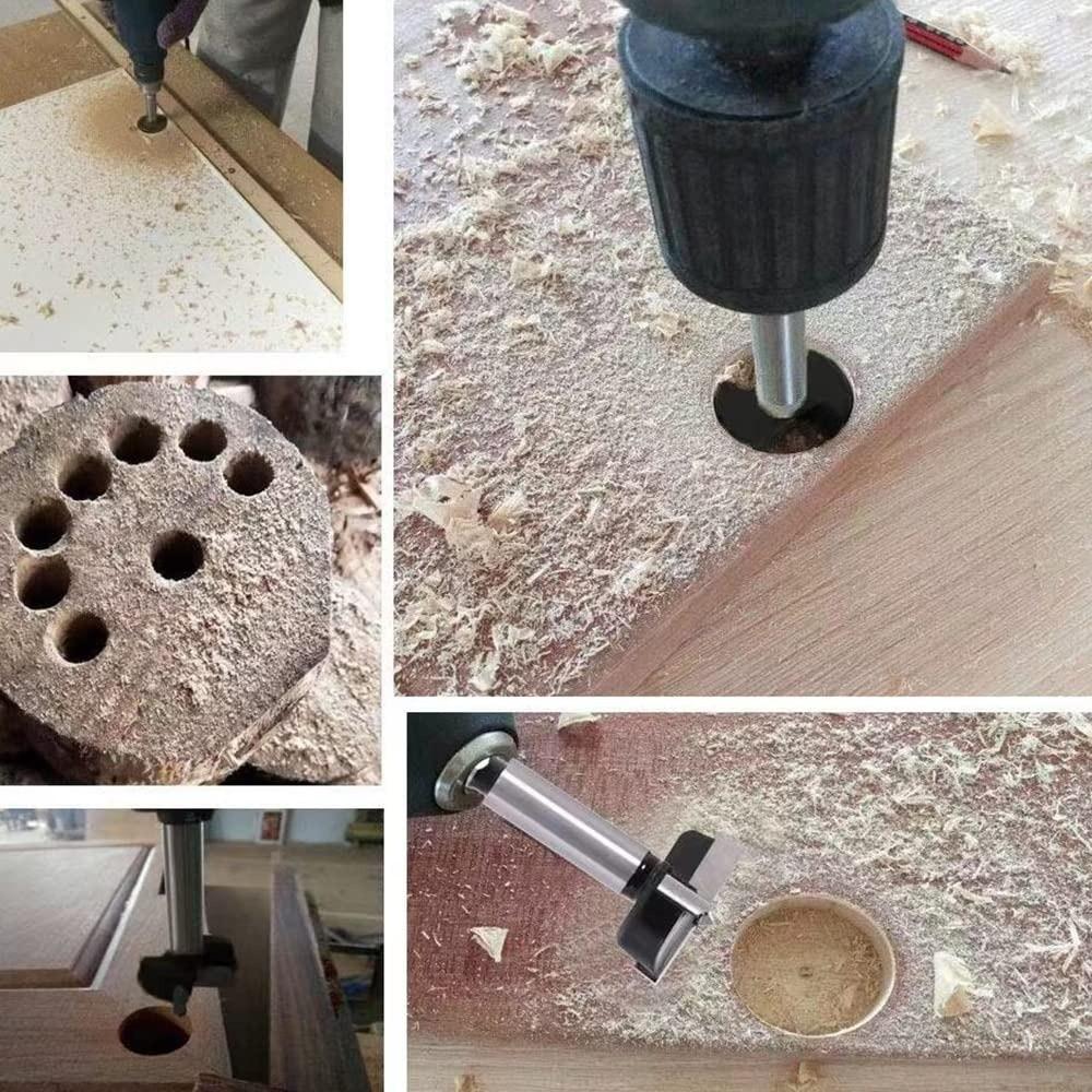 16mm (5/8 Inch) Diameter Wood Hole Saw Auger Opener Hinge Hole Drilling Bit Hinge Installation