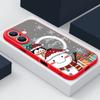 Чехол для телефона Merry Christmas Tree Snowman Print для iPhone 16 15 Pro Max 14 13 Pro 12 11 8 7 для MagSafe Magnetic Shockproof Soft Edge Clear Matte Cover