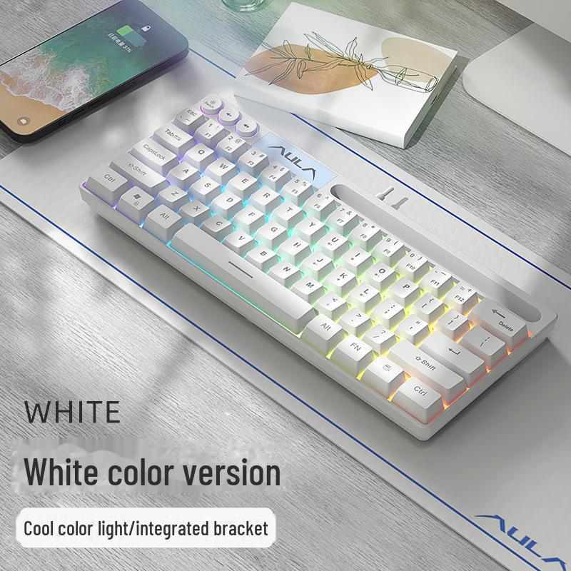 Проводная клавиатура AULA Wolf Spider F3061 Mini с 61 клавишей и RGB-подсветкой