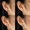 Colorful Earrings Light Luxury 8A Shiny Zircon Studs Waterdrop Women