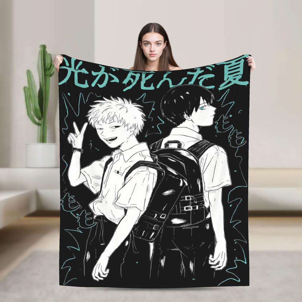 The Summer Hikaru Died Manga Blanket Multi-size Super Soft Cozy Throw Blankets for Couch Sofa and Bed