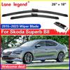 For Skoda Superb 3 B8 3V 2015 -  Sedan Combi Front Wiper Blades Window Windshield Windscreen Accessories Washer 26"+18"