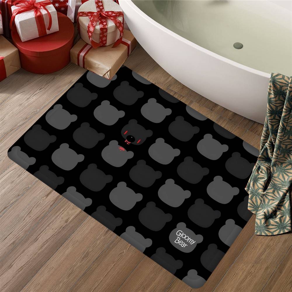 Cartoon G-gloomy Bear Anime Kitchen Mat Kids Room Bedroom Decoration Balcony Anti-Slip Doormat Living Room Alfombra