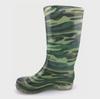 Women's Waterproof High-Top Camouflage Rain Boots - Slip-Resistant, Low-Heeled Fashion Footwear