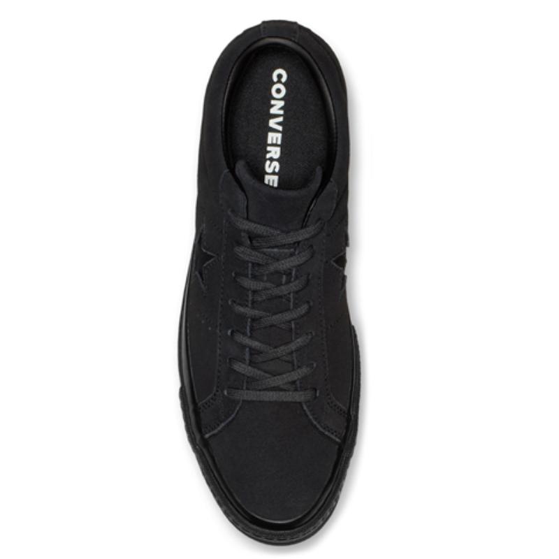 Converse One Star Low Тройной черный Низкий верх Черный Самурай Винтажный Повседневный Нескользящий Легкий Низкий верх Обувь для скейтборда Унисекс Черный