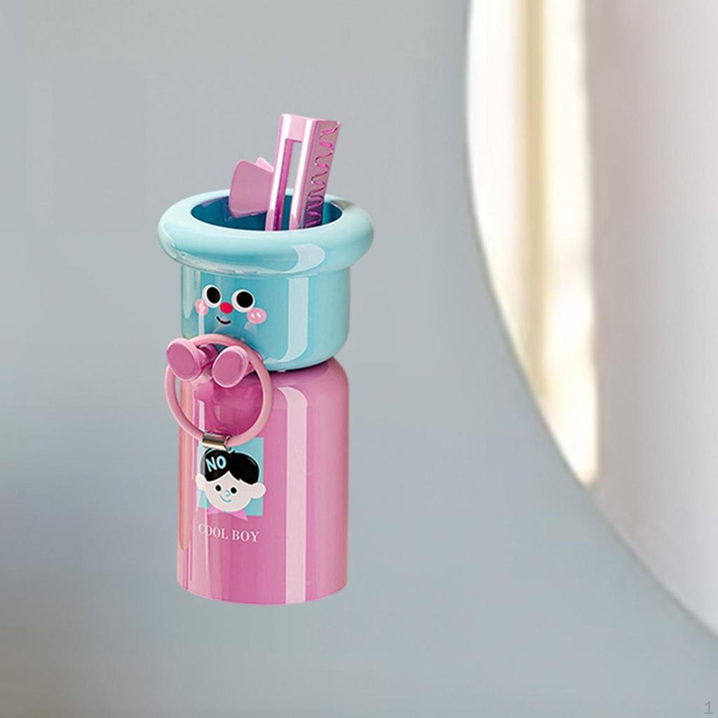 Стаканчик и держатель для зубных щеток, бытовая подставка для зубной пасты, настенная, многофункциональная, милая