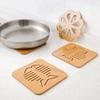 Creative Wooden Dining Table Insulation Mat, Water Cup Mat, Cartoon Dining Table Anti Slip Mat, Cute Creative Dining Table Insulation Mat
