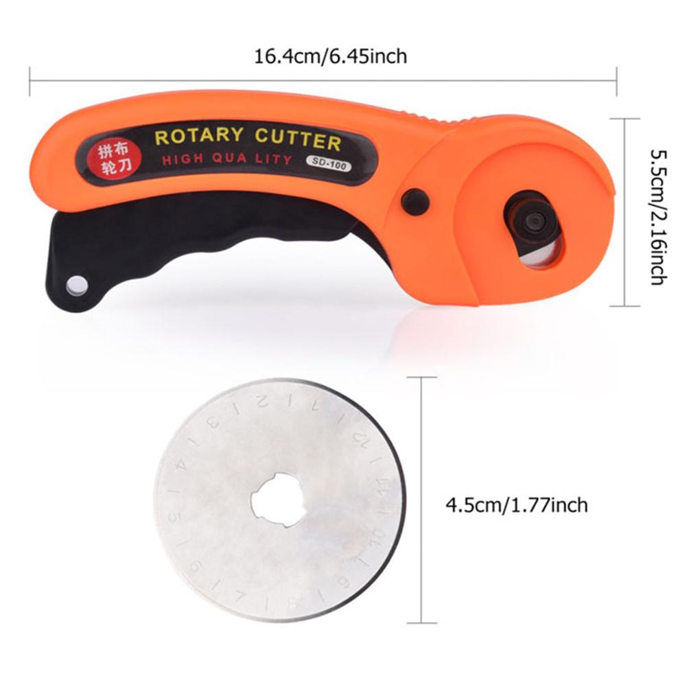 45mm Rotary Cutter Blade Fabric Circular Patchwork Leathercraft Sewing Tool Leather Cutter
