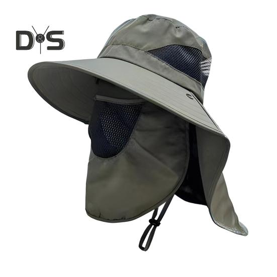 Летняя шляпа с защитой от ультрафиолета для мужчин и женщин, шляпа-ведро с козырьком, защитой шеи и лица, широкополая шляпа рыбака для рыбалки, кемпинга, пешего туризма