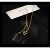 Banyan Tree S925 Silver Pig Nose Zircon Pendant Tassel Necklace for Women