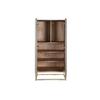 Armoire - Bois Jamun - Moderne - 70 x 38 x 140 cm - Blanc