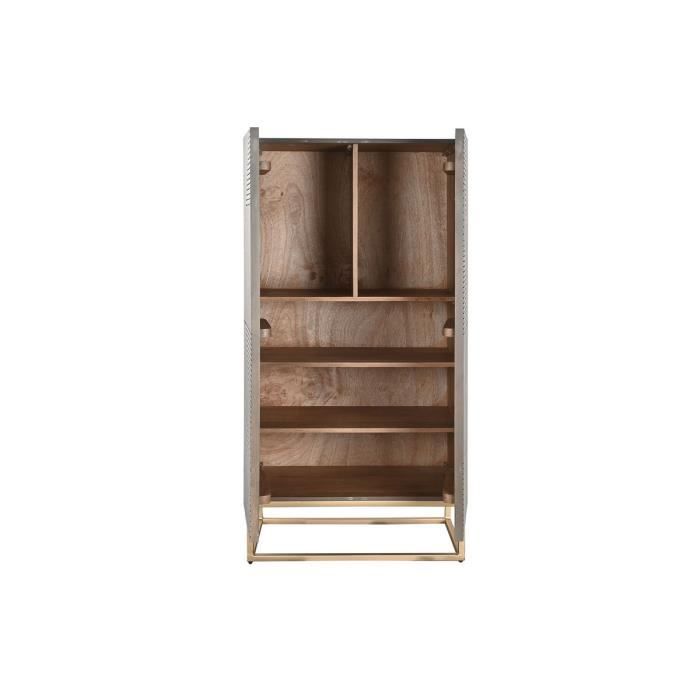 Armoire - Bois Jamun - Moderne - 70 x 38 x 140 cm - Blanc