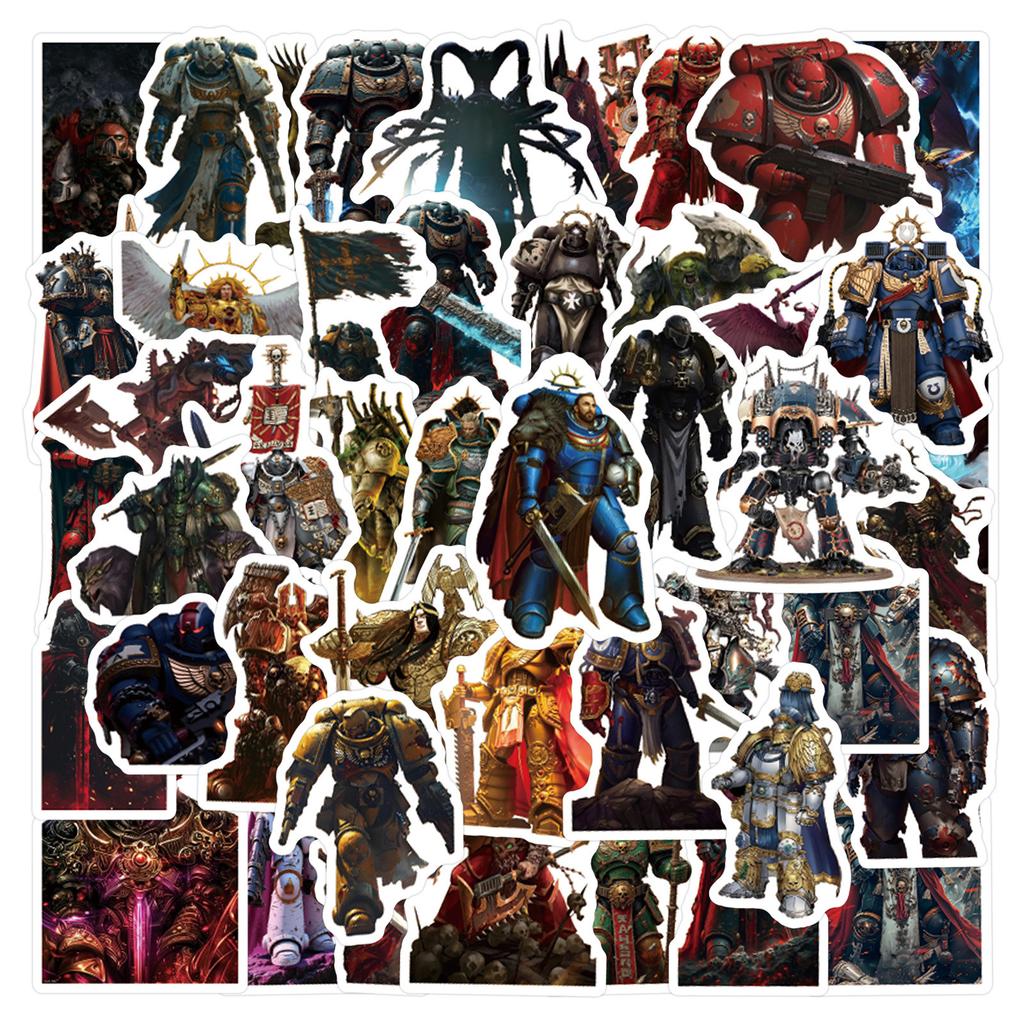 10/50 шт. Наклейки Warhammer 40000 40K Наклейки для DIY Скрапбукинга Телефона Багажа Скейтборда Водонепроницаемые Наклейки