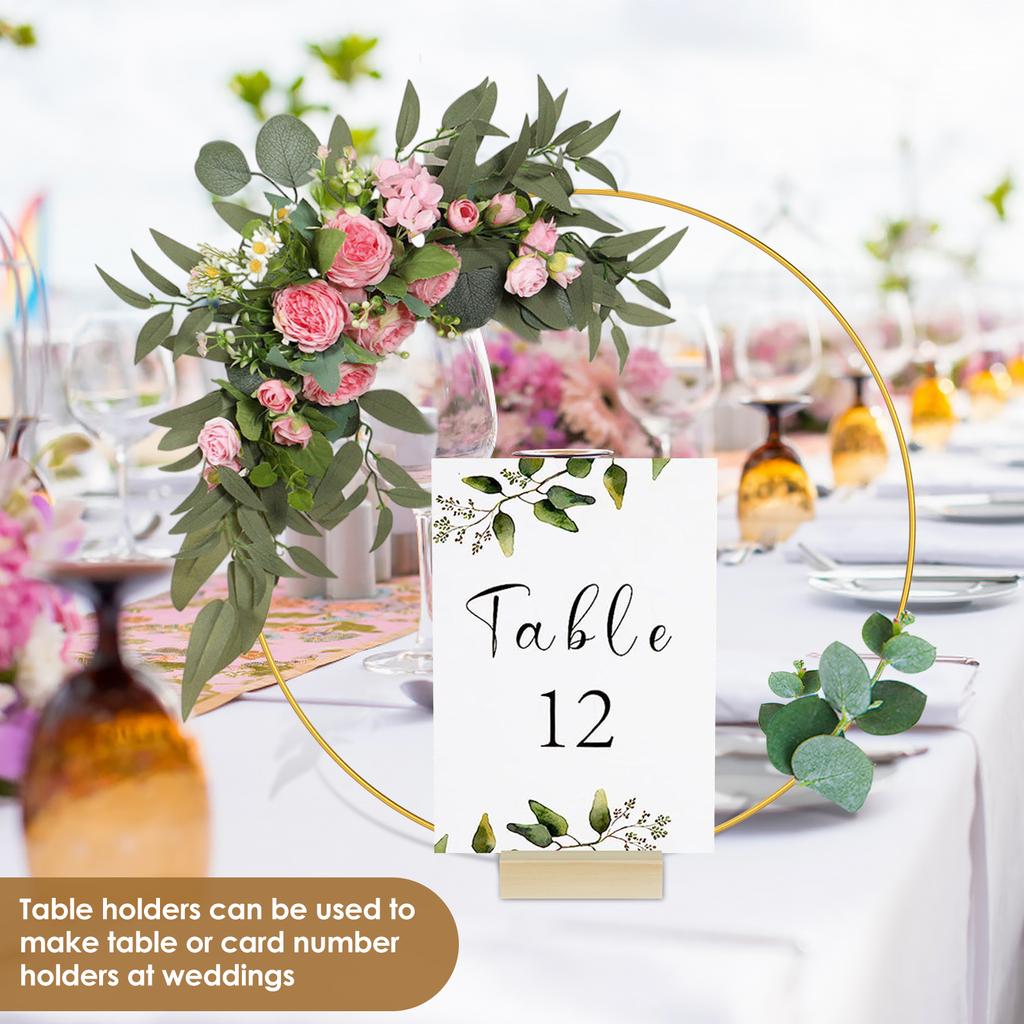 Металлический цветочный обруч гирлянда украшение стола венок для свадьбы центральные украшения деревянные держатели карт цветочная гирлянда домашний реквизит для вечеринки