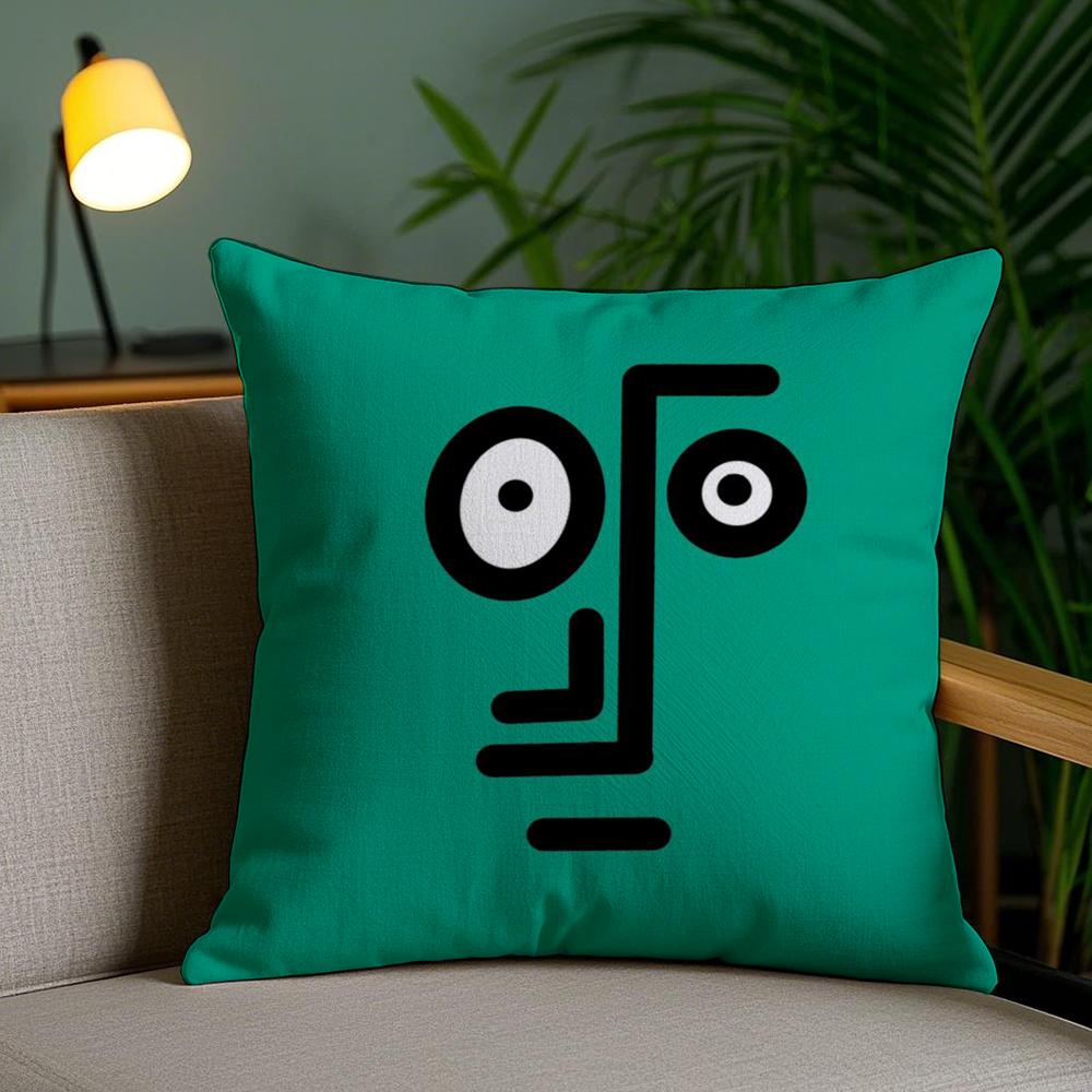 Арт J-Jean J-Jullien Милая Наволочка Мягкий Короткий Плюш Двусторонний Принт Декор для Дома Машинная Стирка Наволочка Подарок